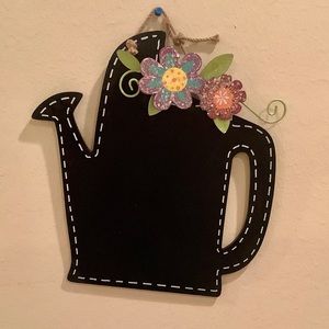 Water Gardening Pail flower chalk sign write on